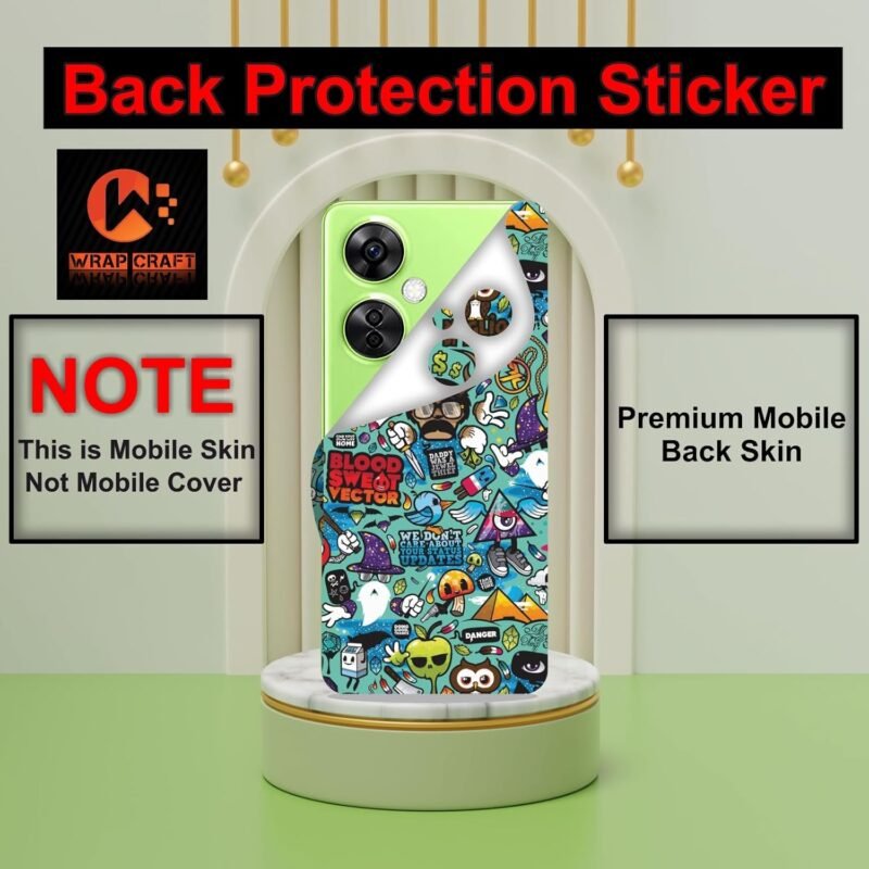 Mobile Skins Compatible with Lava Play MAX 5G Skin Not Back Cover, Camera & Back Protector Mobile Skin Wrap; Lava Play MAX 5G-DP-138