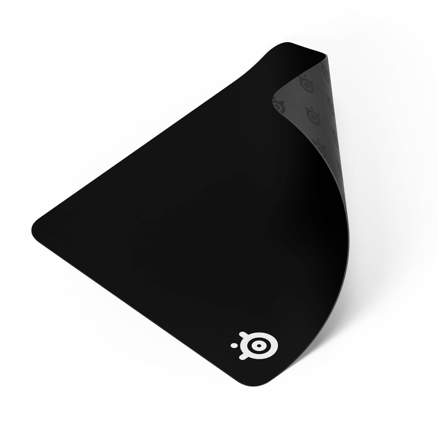 SteelSeries QcK+, Gaming Mouse Pad, 450mm x 400mm, Cloth, Rubber Base, Laser & Optical Mouse Compatible - Black