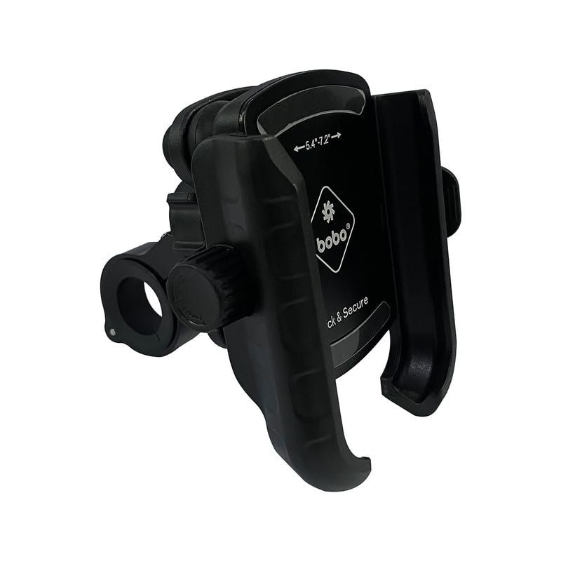 BOBO BM14 PRO Quick Release with Vibration Controller Waterproof Bike/Motorcycle/Scooter Mobile Phone Holder Mount, Ideal for Maps and GPS Navigation (Black)