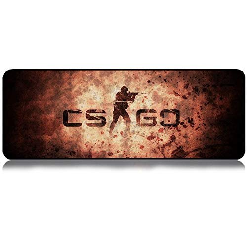 BUYFLUX CS GO Game Large XXL Gaming Mouse Pad with Nonslip Base Waterproof & Foldable Mat for Desktop Laptop Keyboard Consoles (70 x 30 cm)