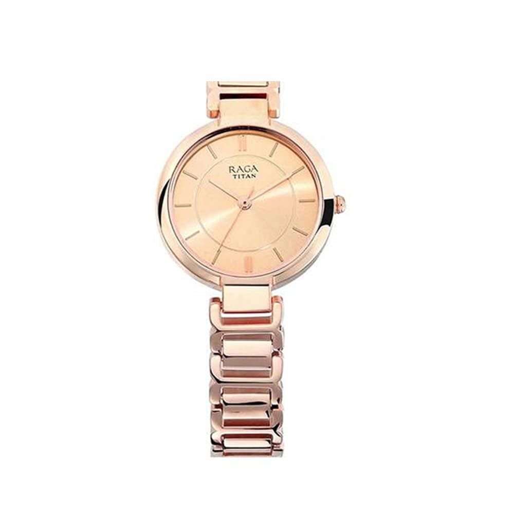 Titan Raga Viva Analog Rose Gold Dial Women's Watch -NM2608WM01 / NL2608WM01/NP2608WM01