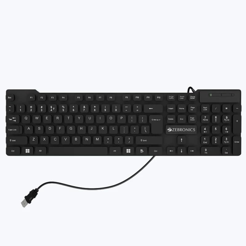 ZEBRONICS Wired Keyboard Zeb K03 Slim Design