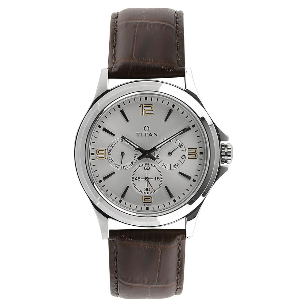 Titan Analog Silver Dial Men's Watch-NM1698SL01 / NL1698SL01/NP1698SL01