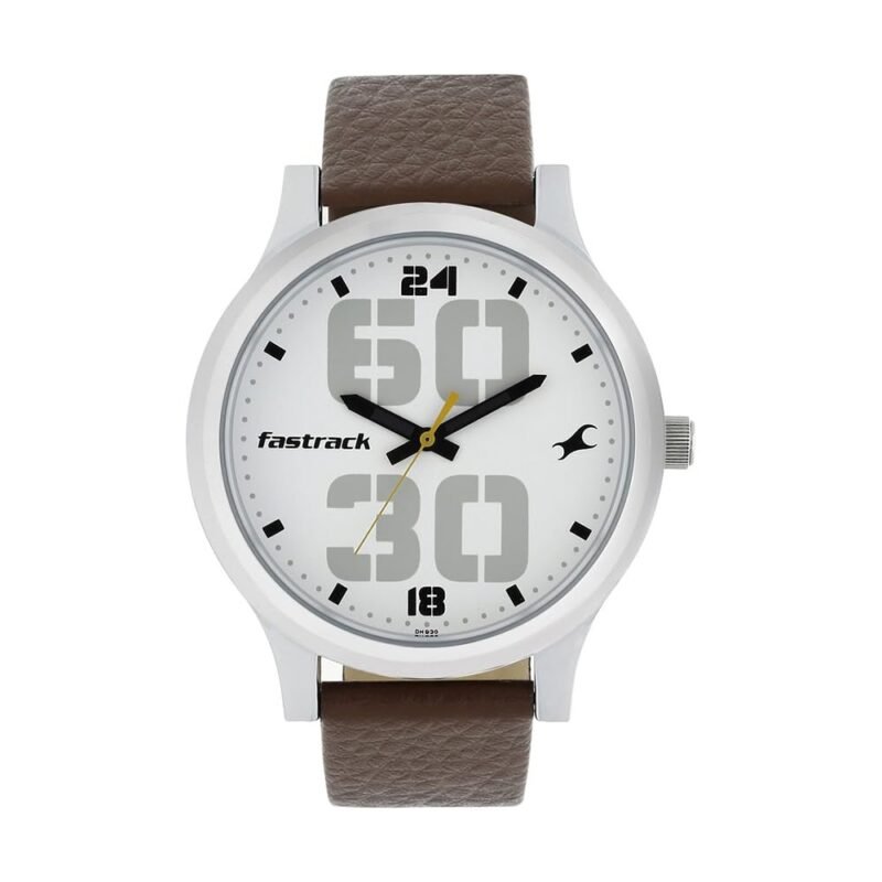 Fastrack Bold Analog White Dial Men's Watch NM38051SL06/NN38051SL06