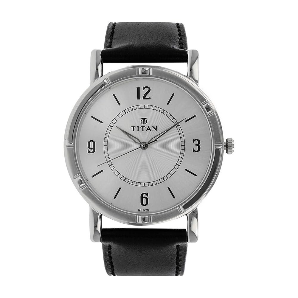 Titan Analog White Dial Men's Watch-NM1639SL03 / NL1639SL03
