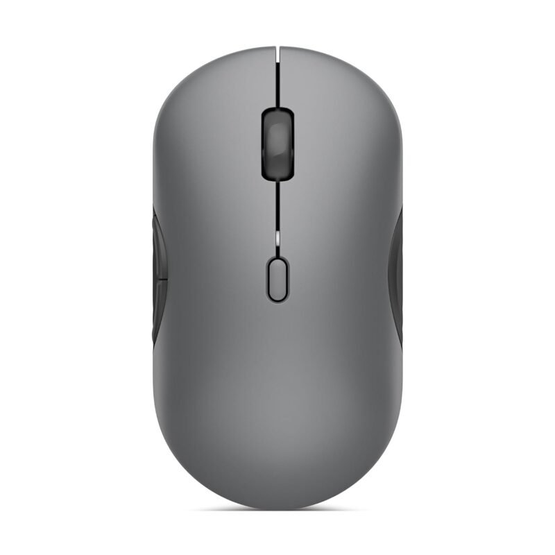 Lenovo 700 Multi-Device Wireless Silent Mouse, Bluetooth 5.3 or USB-A 2.4Ghz, Upto 5million Button clicks, 4000 DPI, Soft Touch Grip, Programmable Buttons, Dynamic Scroll Wheel, Luna Grey