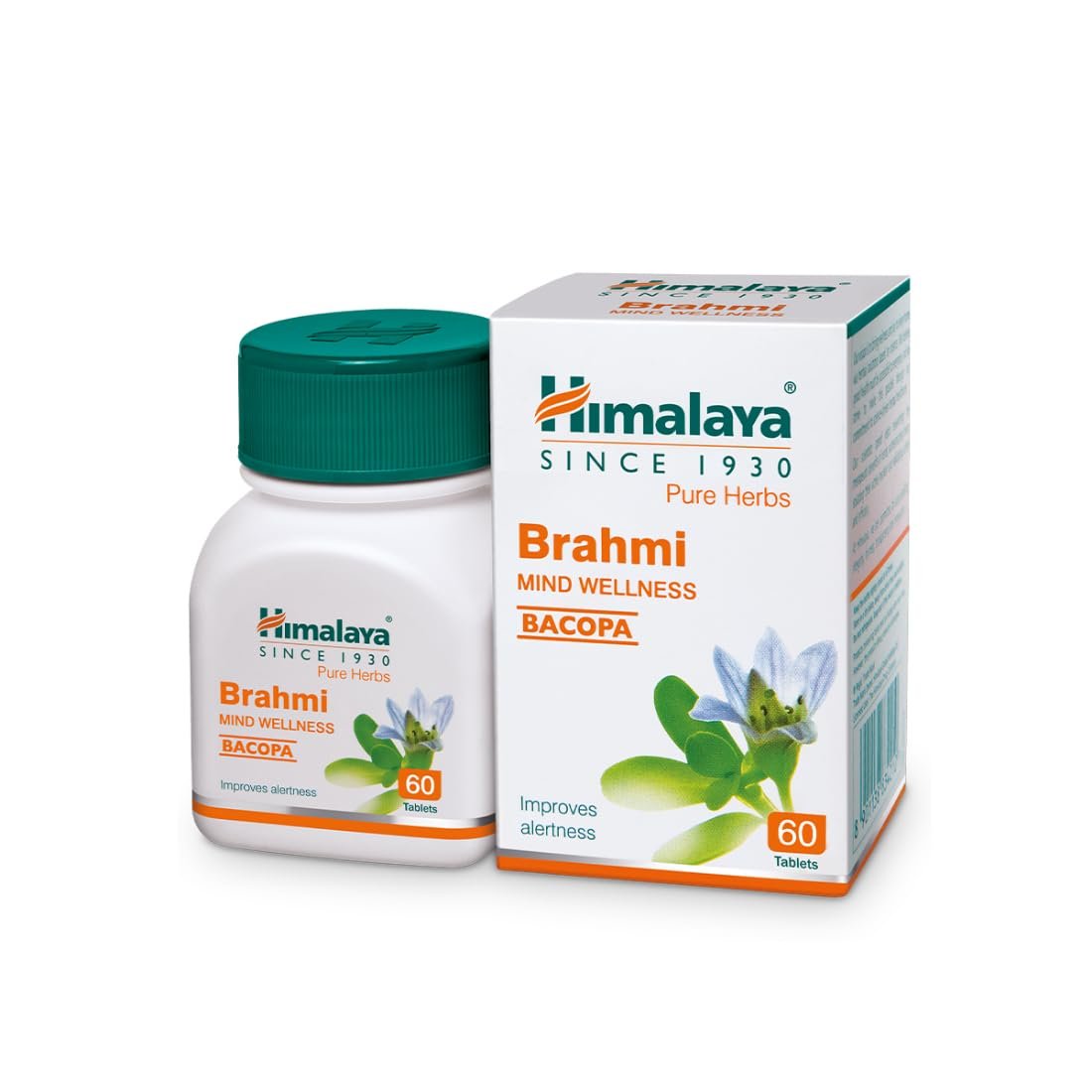Himalaya Wellness Brahmi, 60 Tablets | Pure Herbs for Mind Wellness | Helps Improves Alertness
