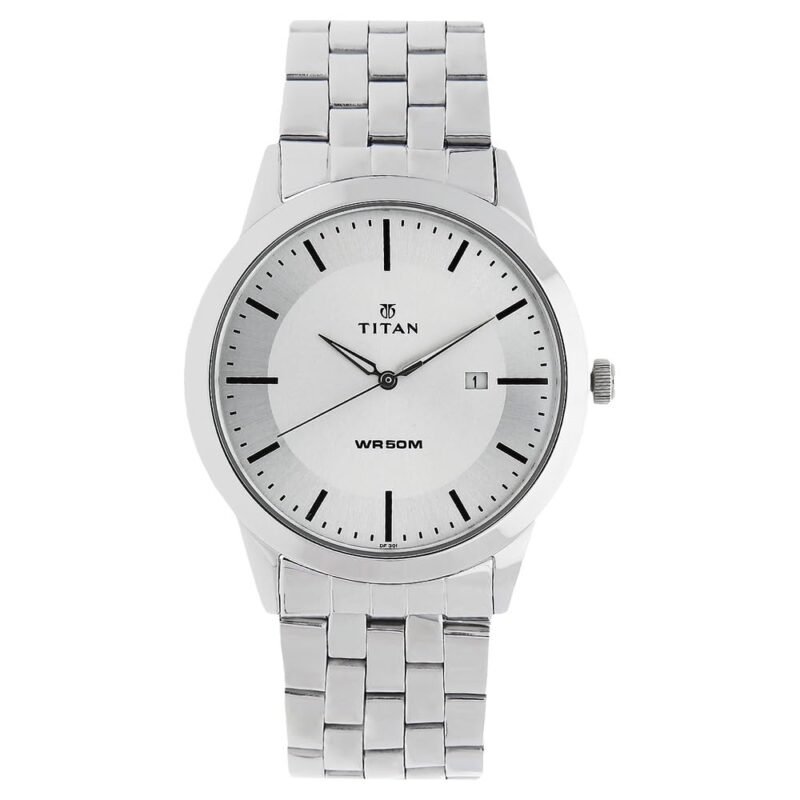 Titan Workwear Men’s Designer Dress Watch | Quartz, Water Resistant, Stainless Steel or Leather Band