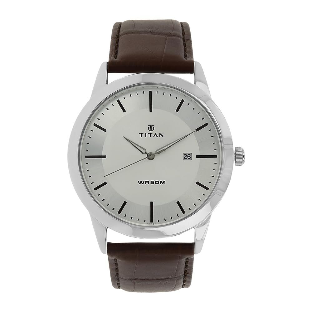 Titan Analog Silver Dial Men's Watch-NM1584SL03 / NL1584SL03/NP1584SL03