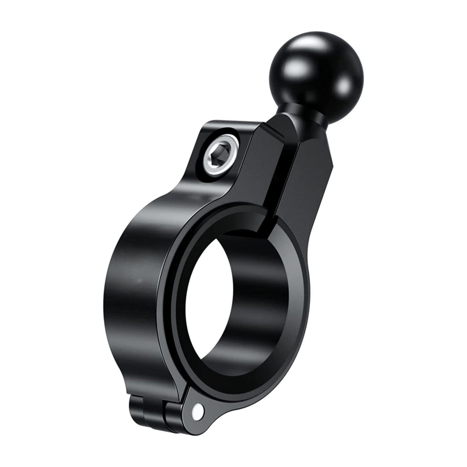 YELLOWFIN 17mm Ball Handlebar Mount Base for Bike & Motorcycle, Aluminium Fixed Clamp Mobile Holder Base with Allen Key, GPS/Phone Mount Adapter for Handlebar