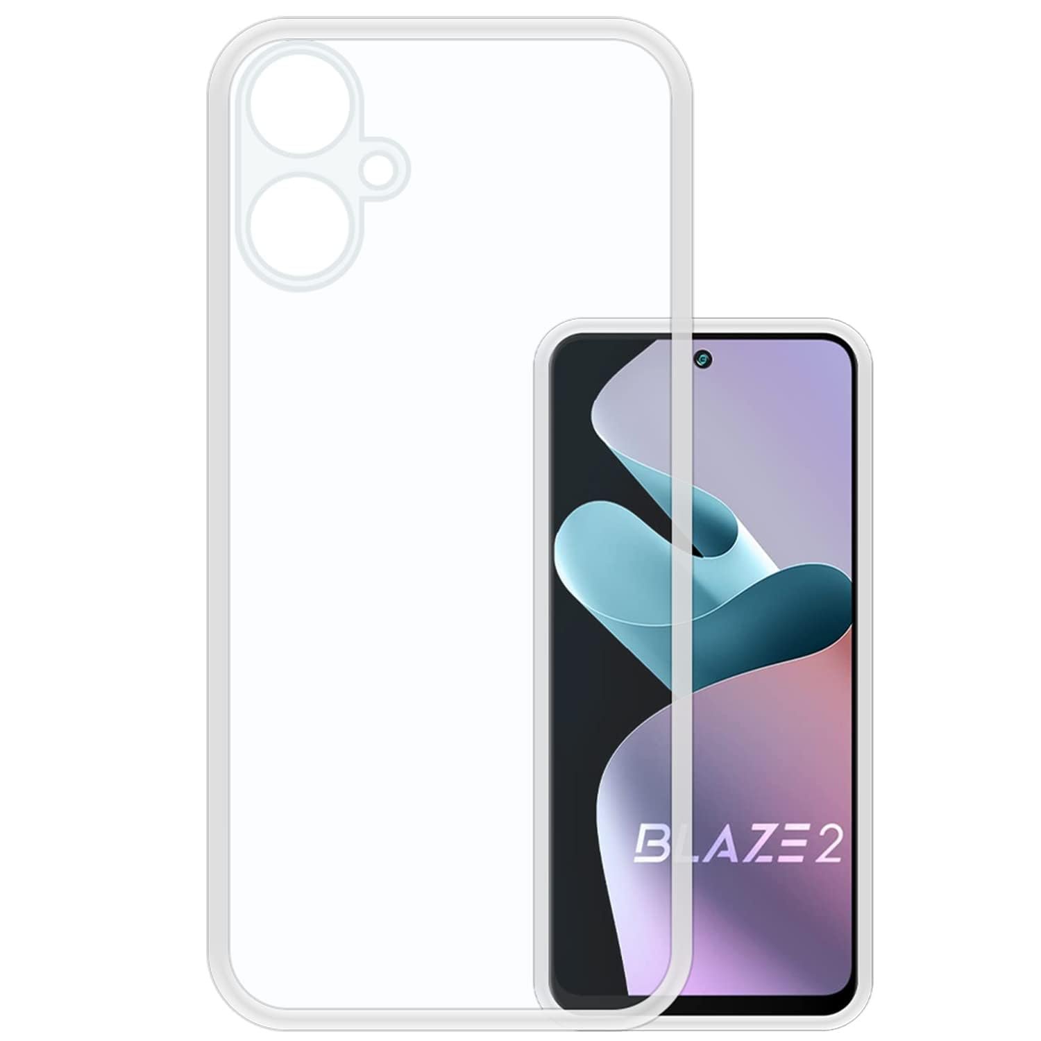 Amazon Brand - Solimo Clear Back Cover Case for Lava Blaze 2 | Shock Proof Design | Transparent Back Cover for Lava Blaze 2 (TPU, Transparent)