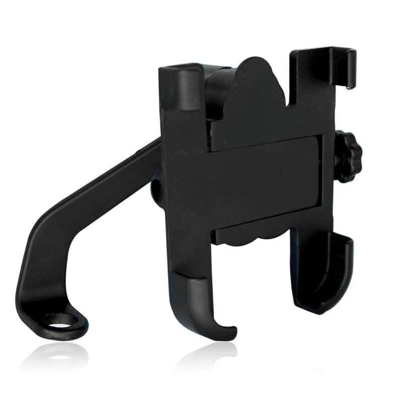 Smartphones Bike Mobile Holder Full Metal (Aluminium Alloy) 360° RotationAnti-Vibration ClampFits 4.7? 7.2? Phones (Black)