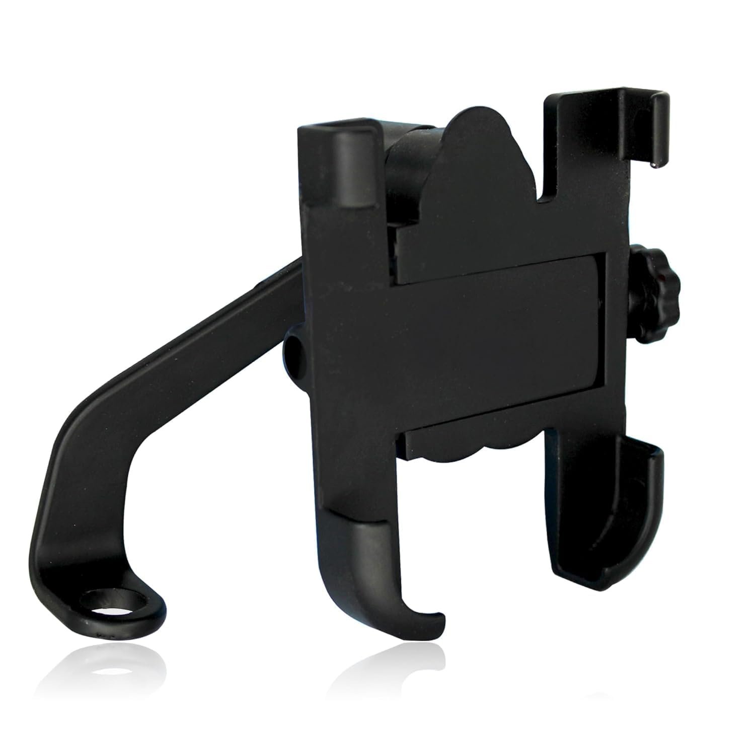 Smartphones Bike Mobile Holder Full Metal (Aluminium Alloy) 360° RotationAnti-Vibration ClampFits 4.7? 7.2? Phones (Black)