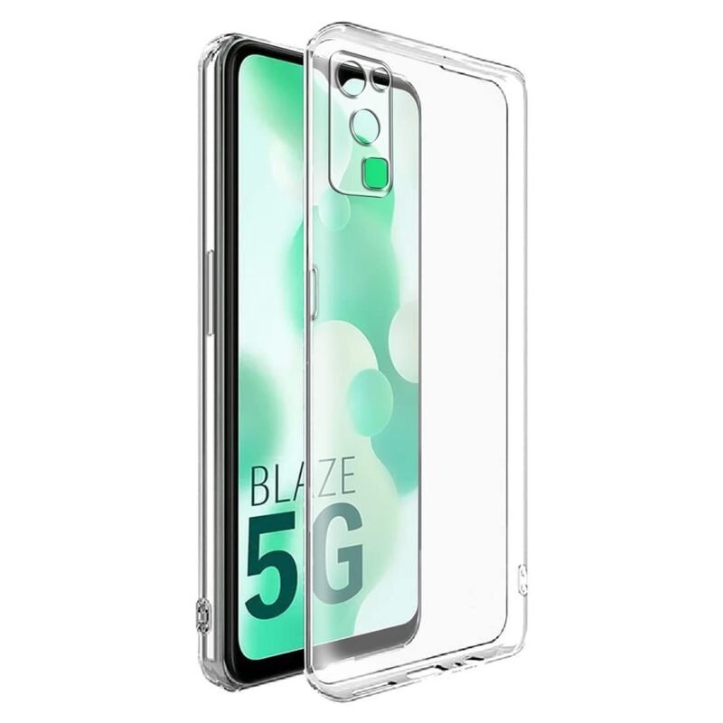 WOW IMAGINE Crystal Clear Transparent Back Case Cover for Lava Blaze 5G | Full Device & Camera Protection Shockproof TPU | Flexible Silicone Back Cover Case – Transparent