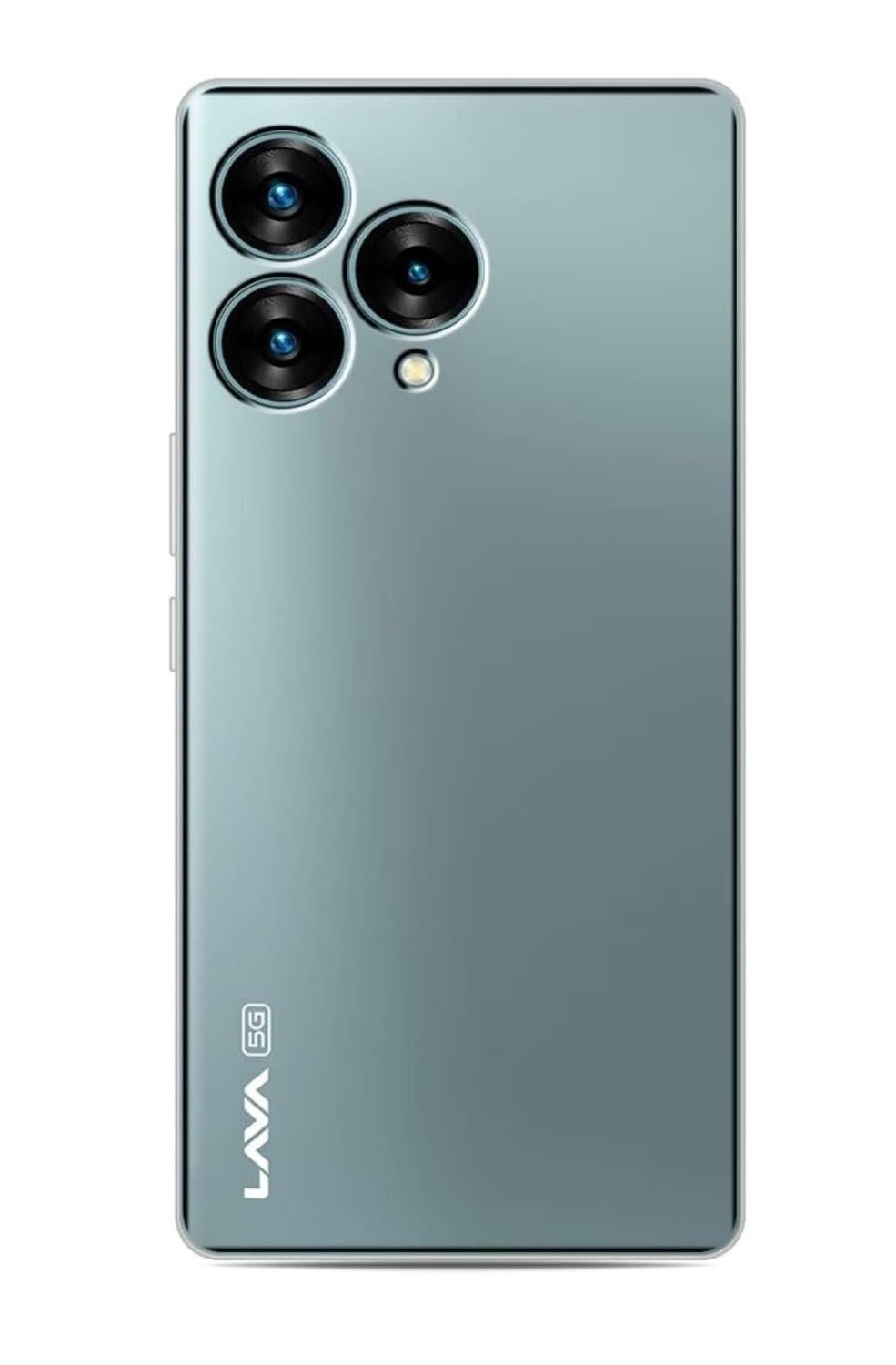 COVERBLACK Soft Rubber Silicon Clear Back Cover Compatible Model for Lava Blaze Curve 5G - Transparent