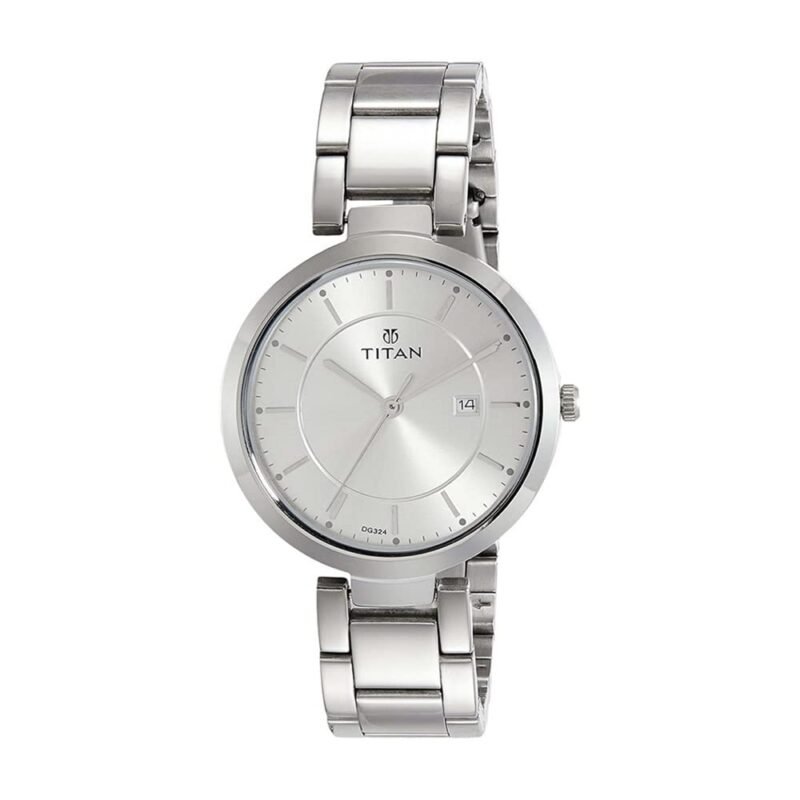Titan Ladies Neo-Ii Analog Silver Dial Women's Watch-NM2480SM07 / NL2480SM07