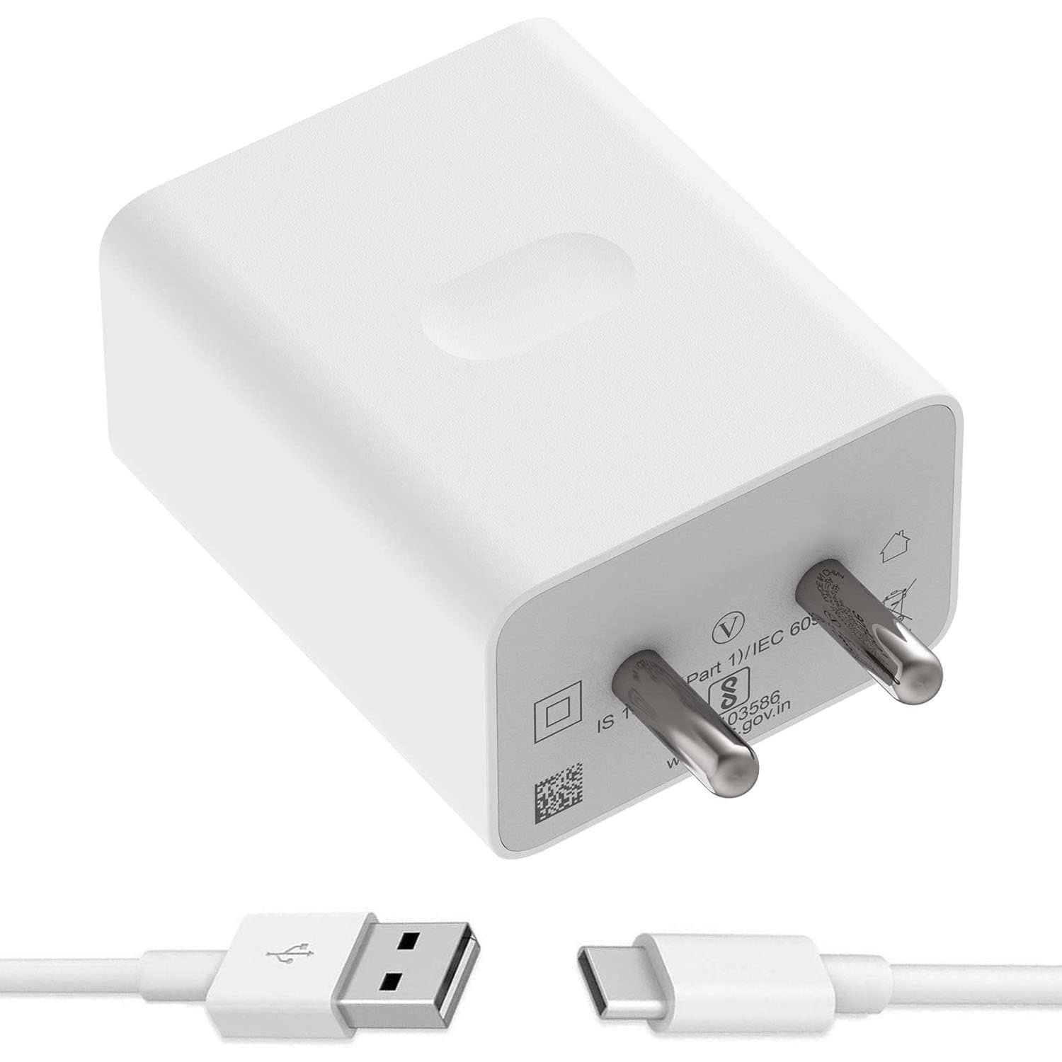 65W Charger for Lava Agni 2 5G Charger Original Adapter Like Quick Dash Warp Dart Flash Super Vooc Fast Charger with 1 Meter Type C USB Data Cable (4A/7.3A, TRV58A, Red)