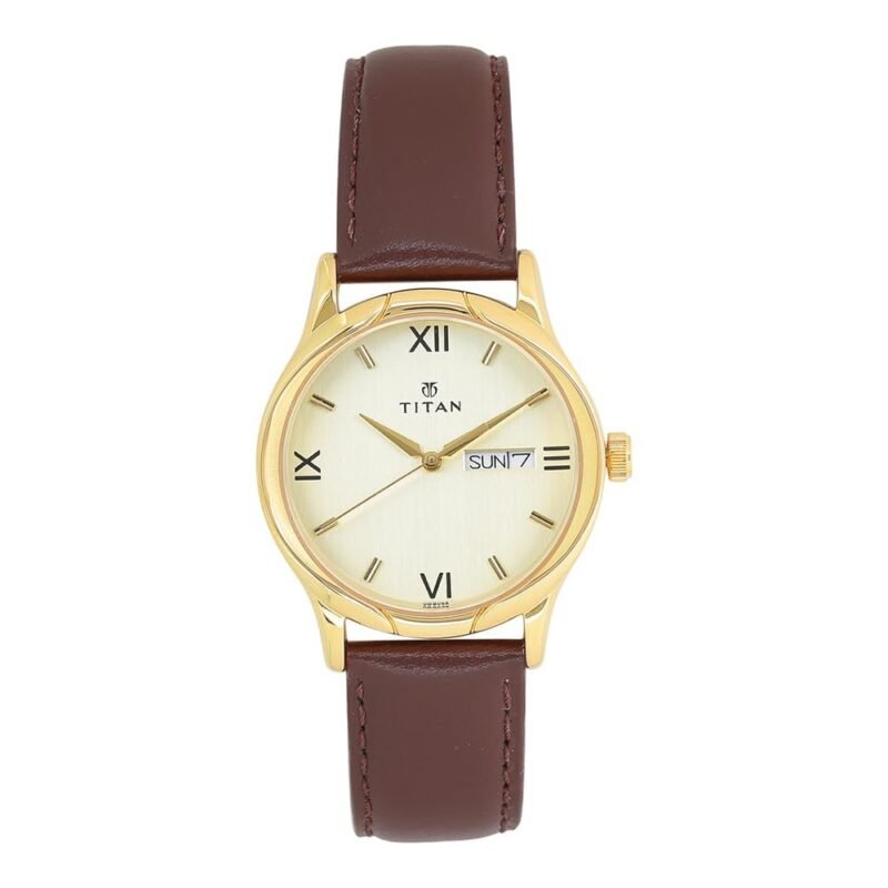 Titan Karishma Analog Champagne Dial Men's Watch -NM1580YL05 / NL1580YL05/NP1580YL05
