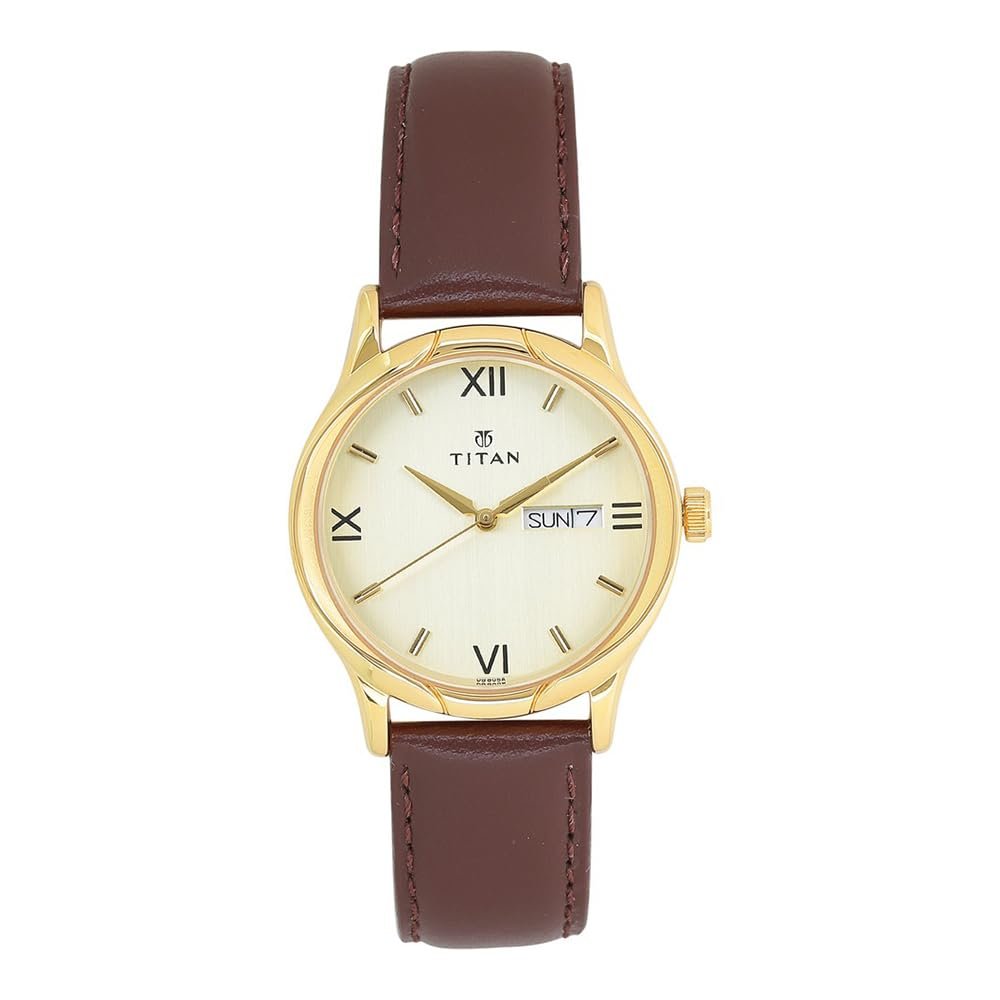 Titan Karishma Analog Champagne Dial Men's Watch -NM1580YL05 / NL1580YL05/NP1580YL05
