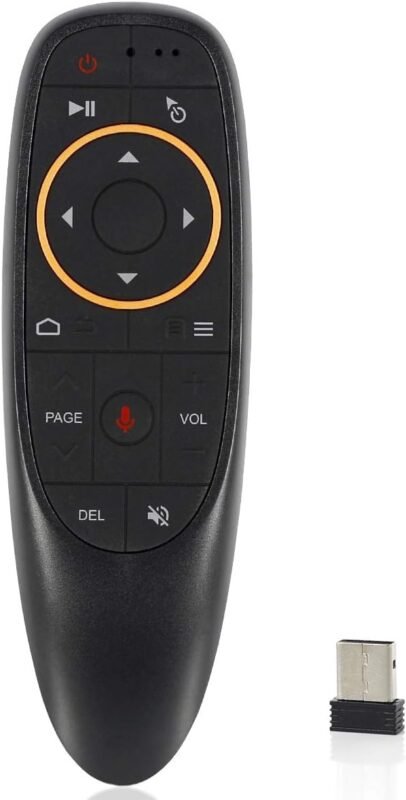 G10 Air Mouse Wireless Infrared Remote Control 6 Axis Gyroscope IR Learning Original Fly Mouse with Bluetooth Voice Input Mic Compatible for Any Smart TV Android TV Box PC Projector Universal