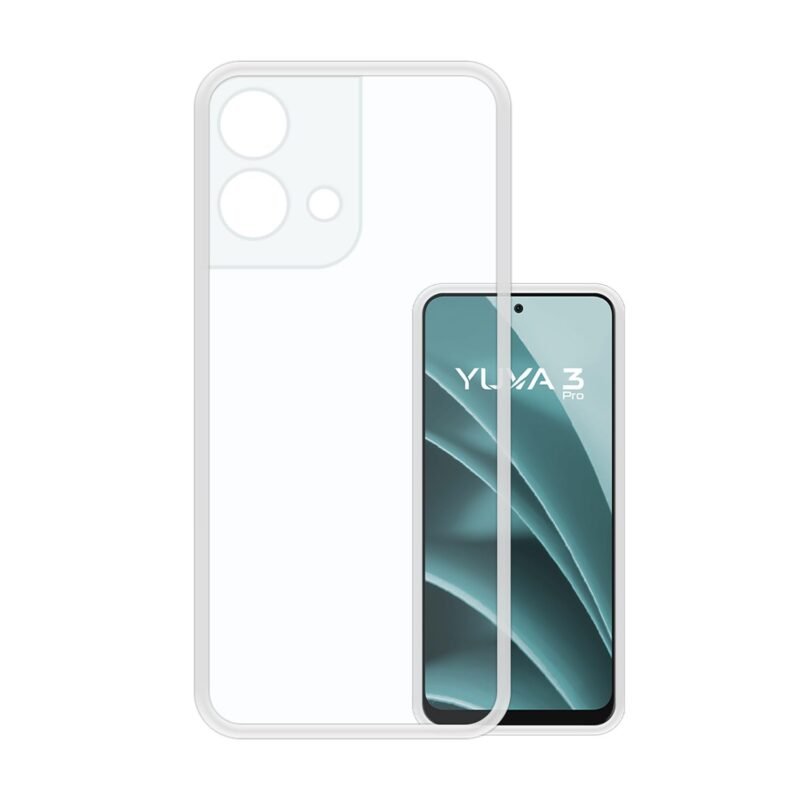 VIDO Transparent Back Case Cover for Lava Yuva 3 Pro (Soft & Flexible & Camera Protection Back Case)