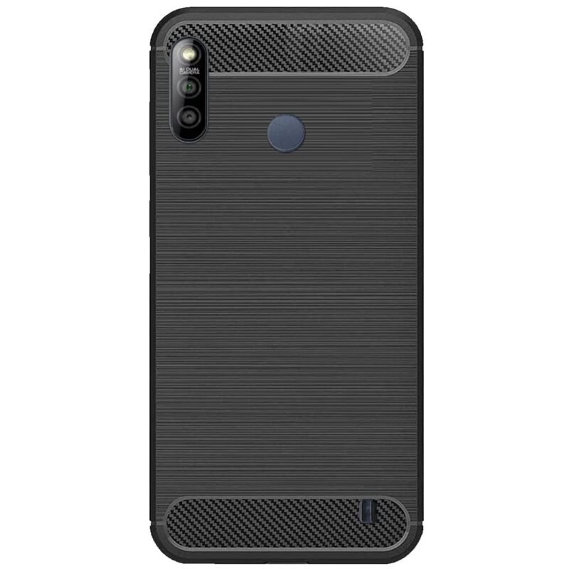 Pinaaki Enterprises Back Cover Case for Lava Z3 / Lava Z3 Cases & Covers (Carbon Fibre Rugged Armour Black Colour)