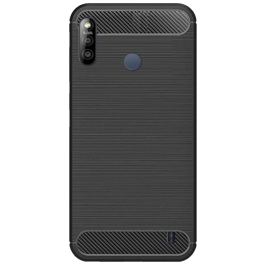Pinaaki Enterprises Back Cover Case for Lava Z3 / Lava Z3 Cases & Covers (Carbon Fibre Rugged Armour Black Colour)