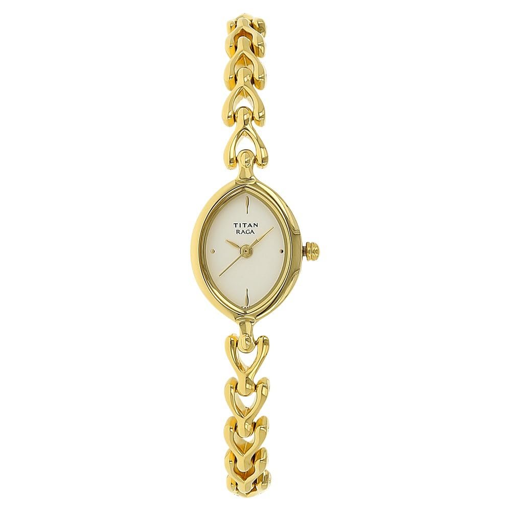 Titan Raga Analog White Dial Women's Watch-NL2370YM01/NP2370YM01