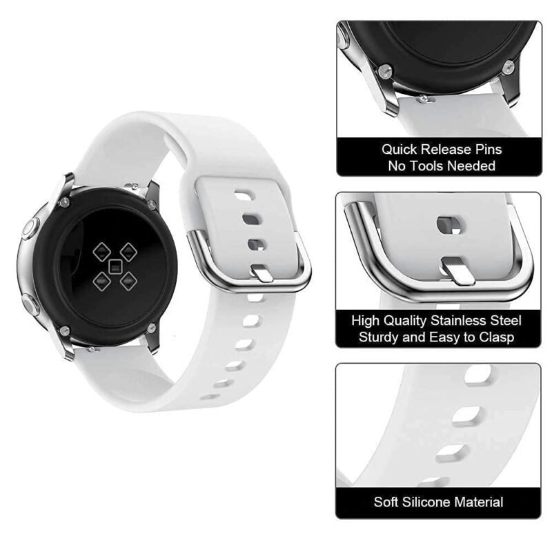 AONES 22mm Watch Strap Compatible for Reebok Activefit 1.0 Smartwatch