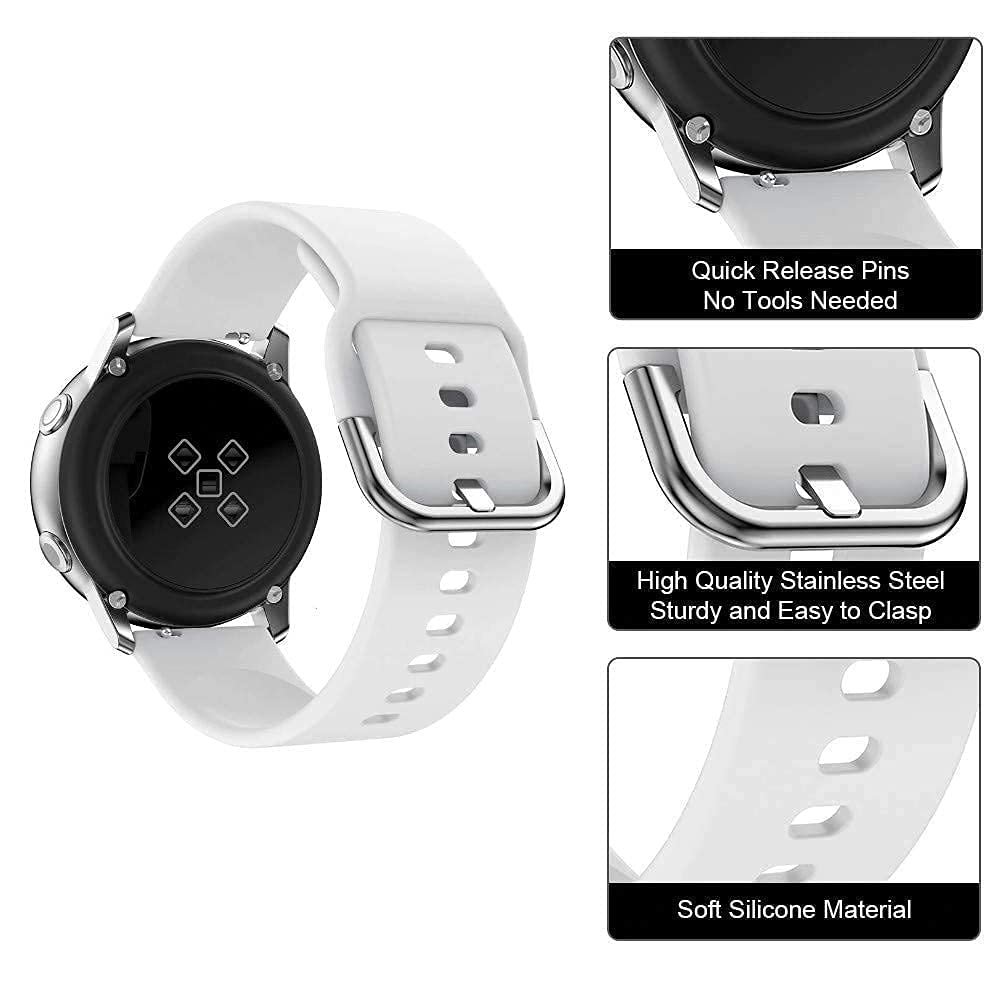 AONES 22mm Watch Strap Compatible for Reebok Activefit 1.0 Smartwatch