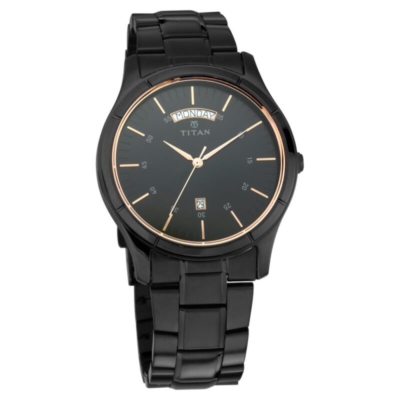 Titan All Black Analog Black Dial Men's Watch NM1767NM01/NN1767NM01/NP1767NM01