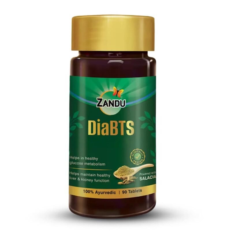 Zandu Dia-BTS Tablets - Clinically Proven to Help Manage healthy glucose levels within 3 months* | 90 Tablets | 100% Ayurvedic