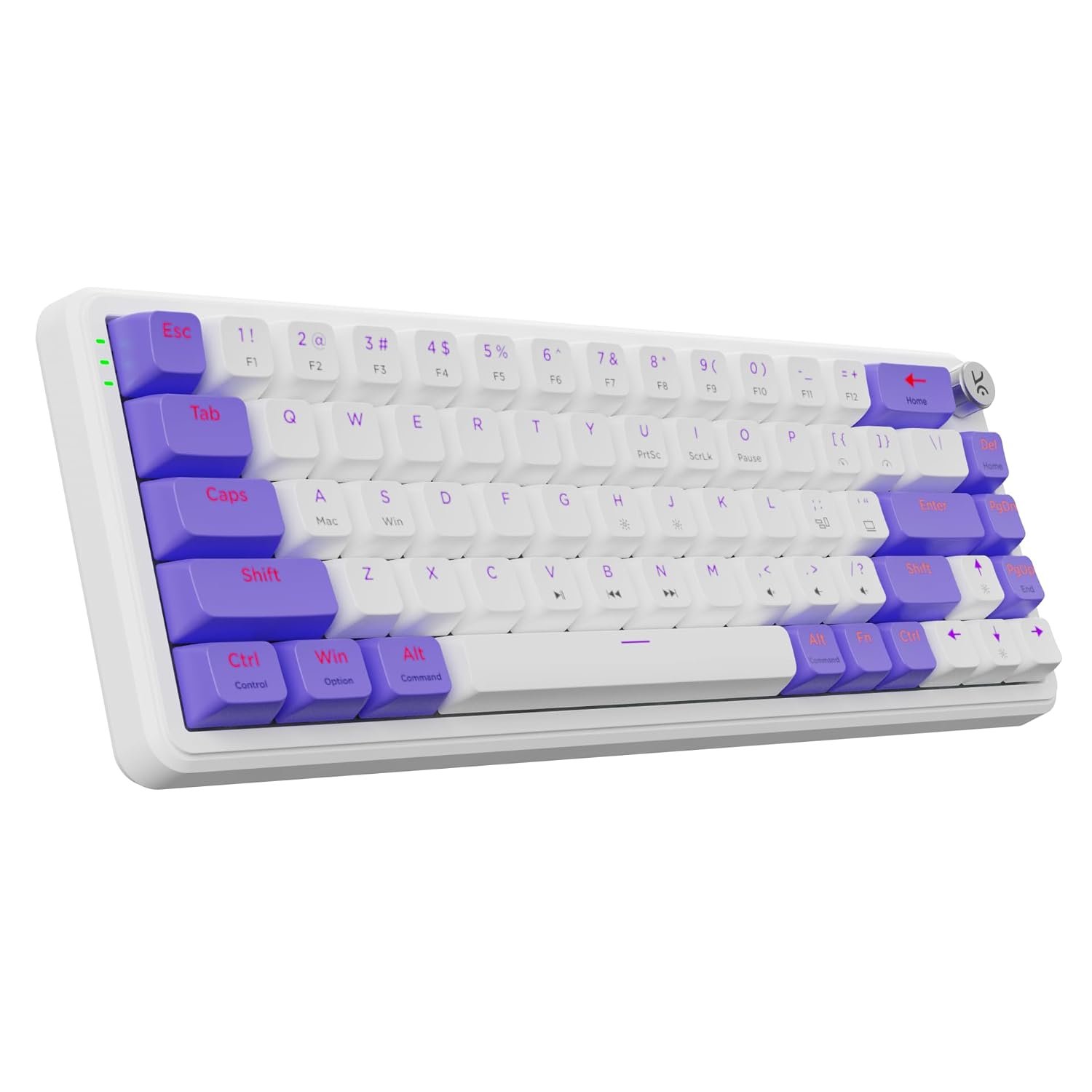 Kreo Hive 65 Wired Mechanical Gaming Keyboard | 65% Layout | Gasket Mount | Metal Volume Knob | Pre-Lubed Linear Switches | RGB Backlit | Type-C | Mac & Windows Mode