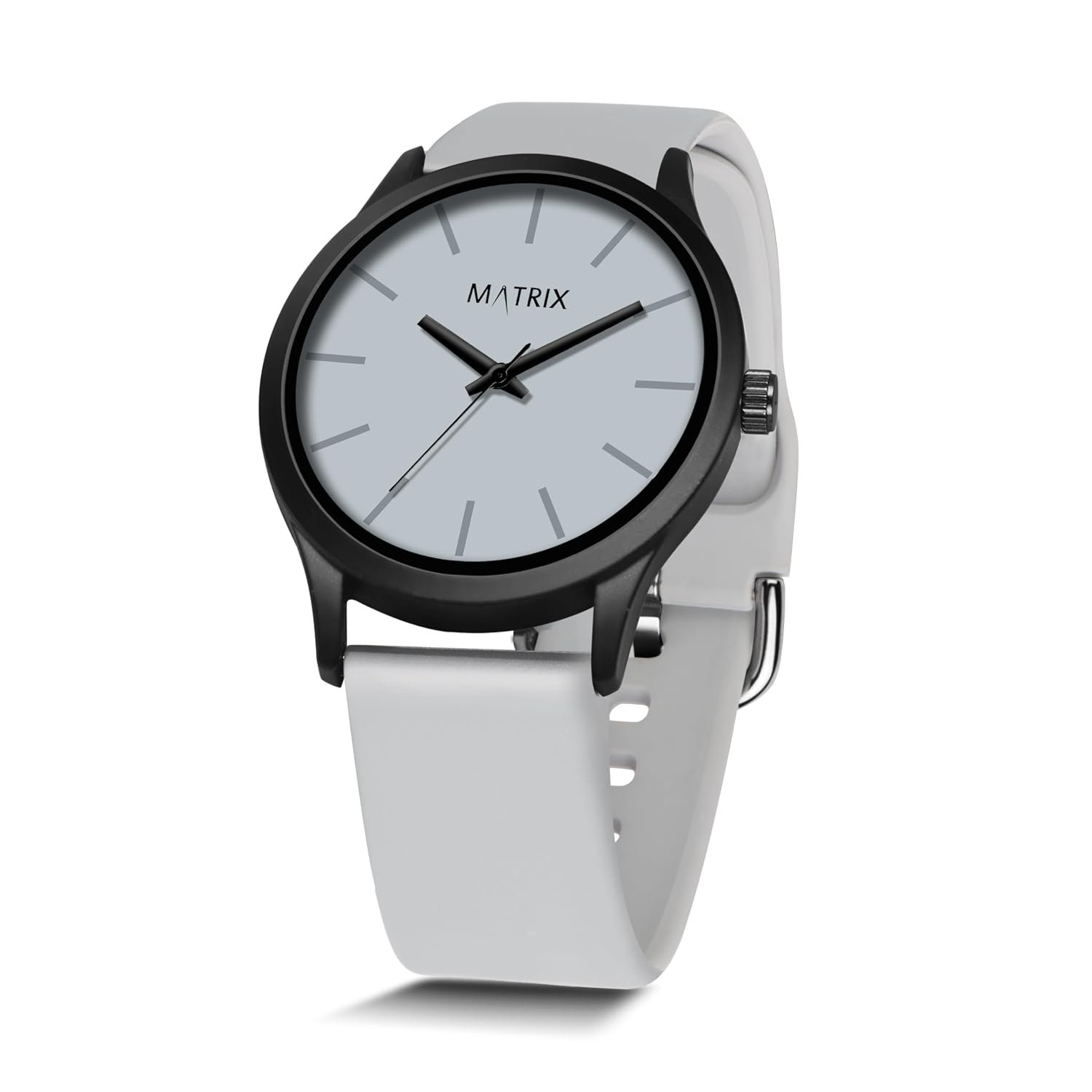 Matrix Fusion Minimalist Dial with 2 Hands Design & Softest Silicone Strap