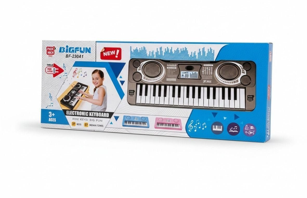 Kids Electronic Keyboard Piano Toy, 37-Key Musical Keyboard with Multiple Instrument Sounds & Rhythm Modes, Mini Portable Piano for Boys and Girls Ages 3+