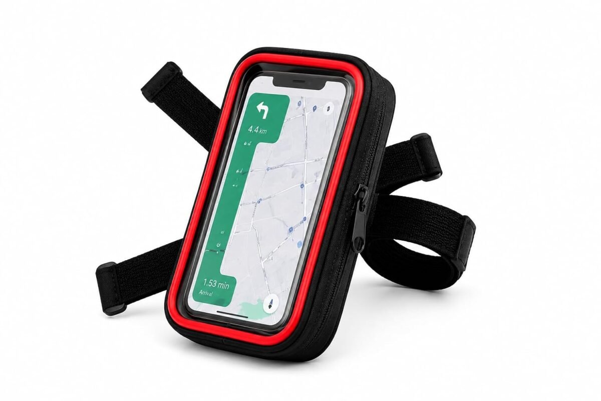 Bike & Scooty Mobile Holder Waterproof | Touch Screen Phone Pouch for Two Wheelers | Phone Mount for Activa, Access, TVS and All Two Wheeler