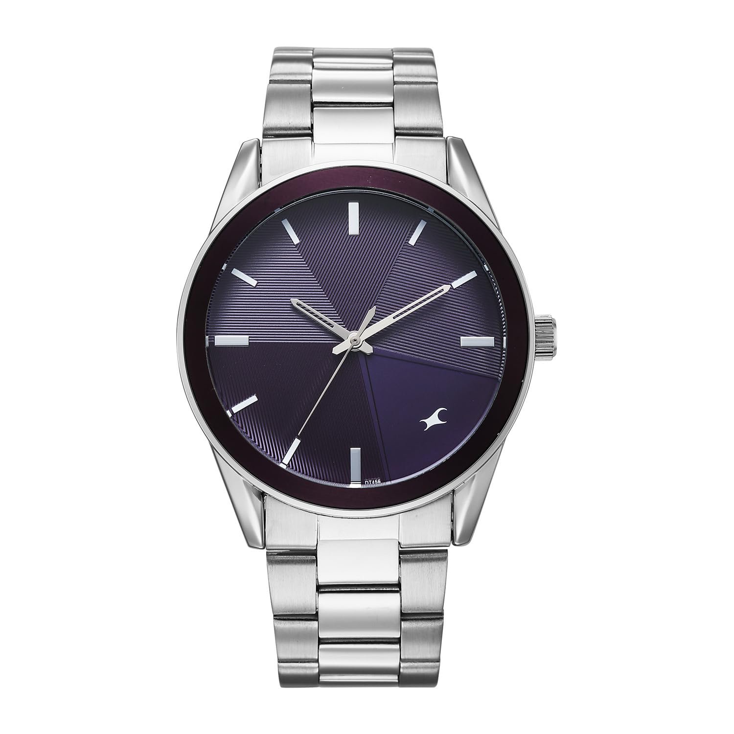Fastrack Stunners XI with Quartz Analog Dark Purple Dial Silver Stainless Steel Strap Watch for Men - 38215KM02