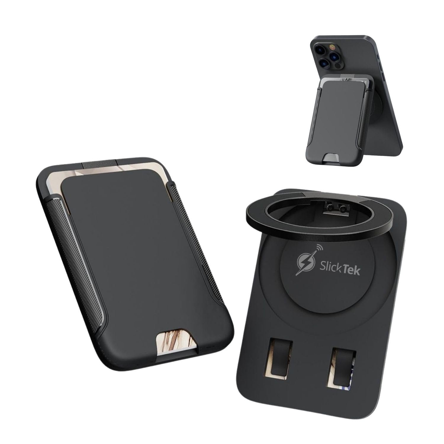 The Vault Magnetic Phone Wallet & Stand - 3 Card Holder