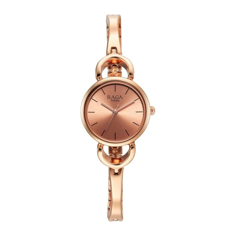 Titan Raga Rose Gold Dial Watch for Women-2724WM01
