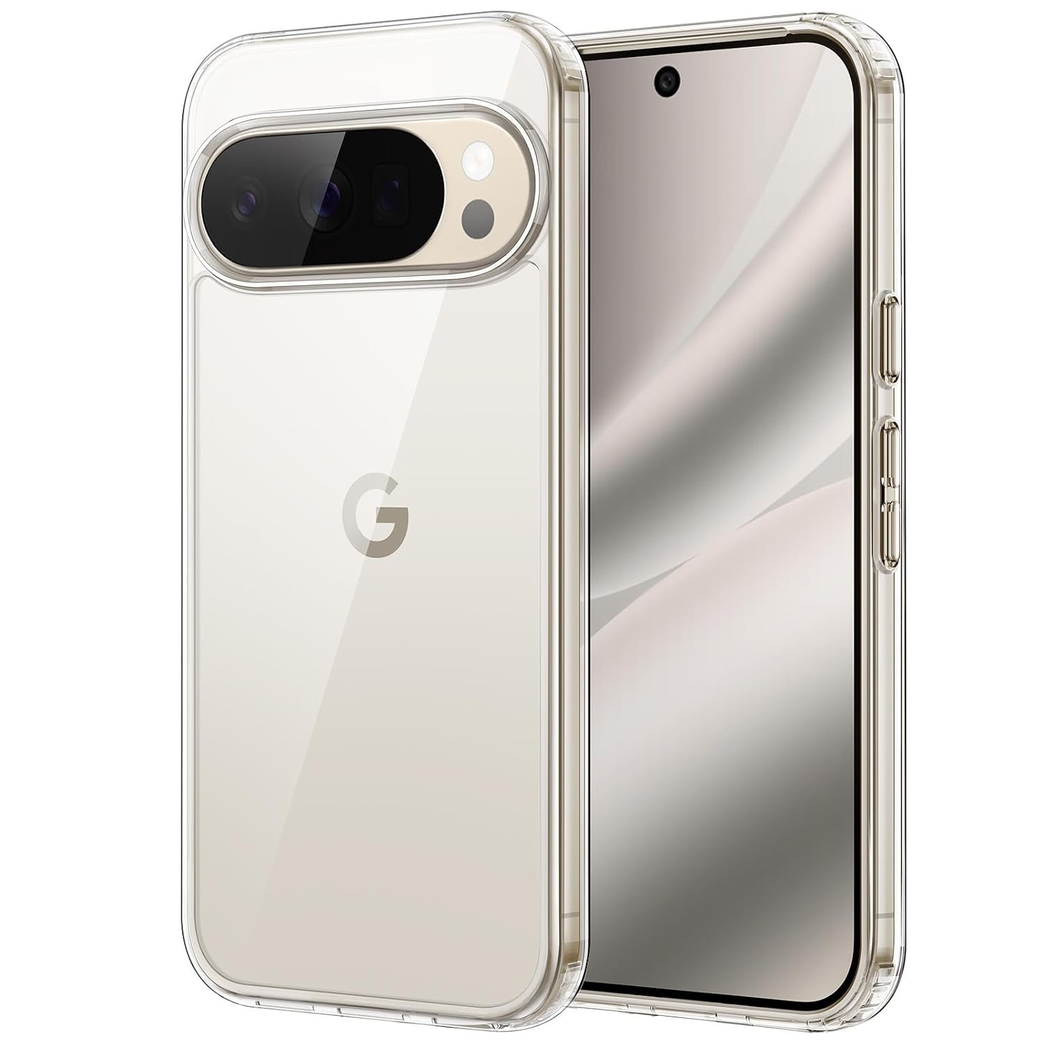 JETech Case for Google Pixel 10/10 Pro, Anti-Yellowing, Clear