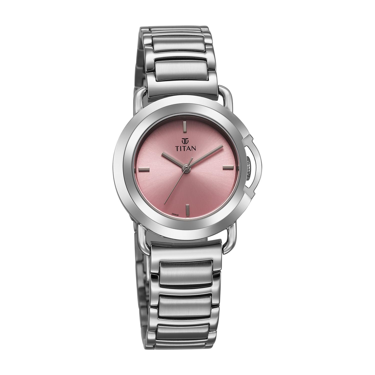 Titan Work Mode Ph I Plain 3 Hands Steel Colour Round Dial Silver A1Stainless Steel Strap Women's Watch - NU95324SM01