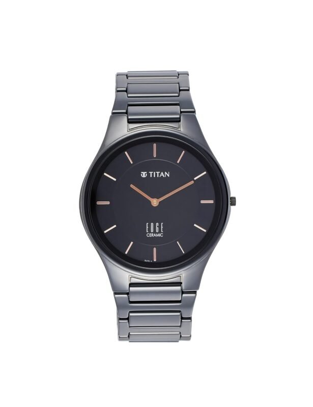 Titan Edge Pair Black Dial Analog Ceramic Strap watch for Couple-NS16962653NC01P/NT16962653NC01