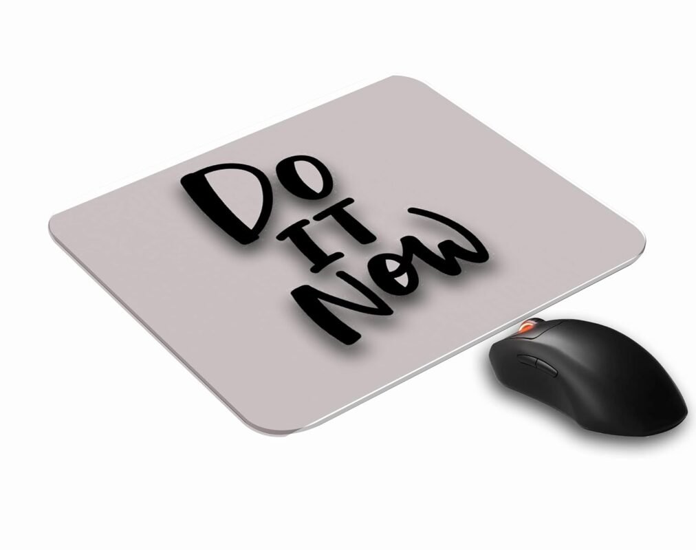 SKP Do It Now Text Printed Rubber Mouse Pad for Laptop/Computer (Gaming Mouse Pad | Ultra Slim | Size : 21.5 X 18 c.m )