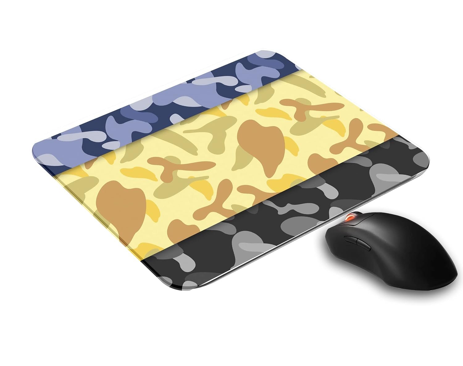 SKP Camouflage Pattern Printed Rubber Mouse Pad for Laptop/Computer (Gaming Mouse Pad | Ultra Slim | Size : 21.5 X 18 c.m )