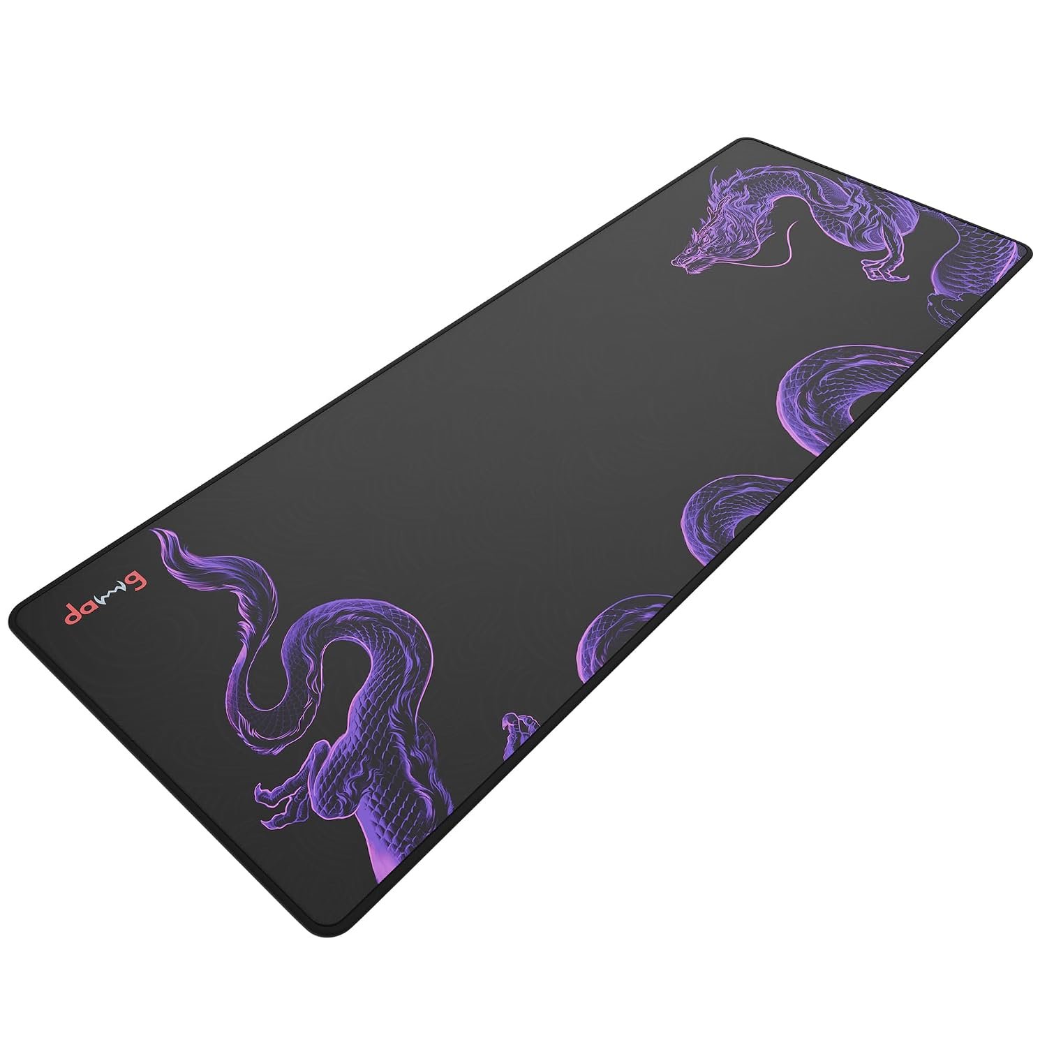 daWg KeyMat R1 Esports Gaming Mouse Pad, 800 x 300 mm, 4mm Thickness Extended Desk Mat, Anti-Fray Stitching, Anti-Skid Rubber Base, Pro-Grade Tracking Surface, High-Velocity Glide (Dragon)