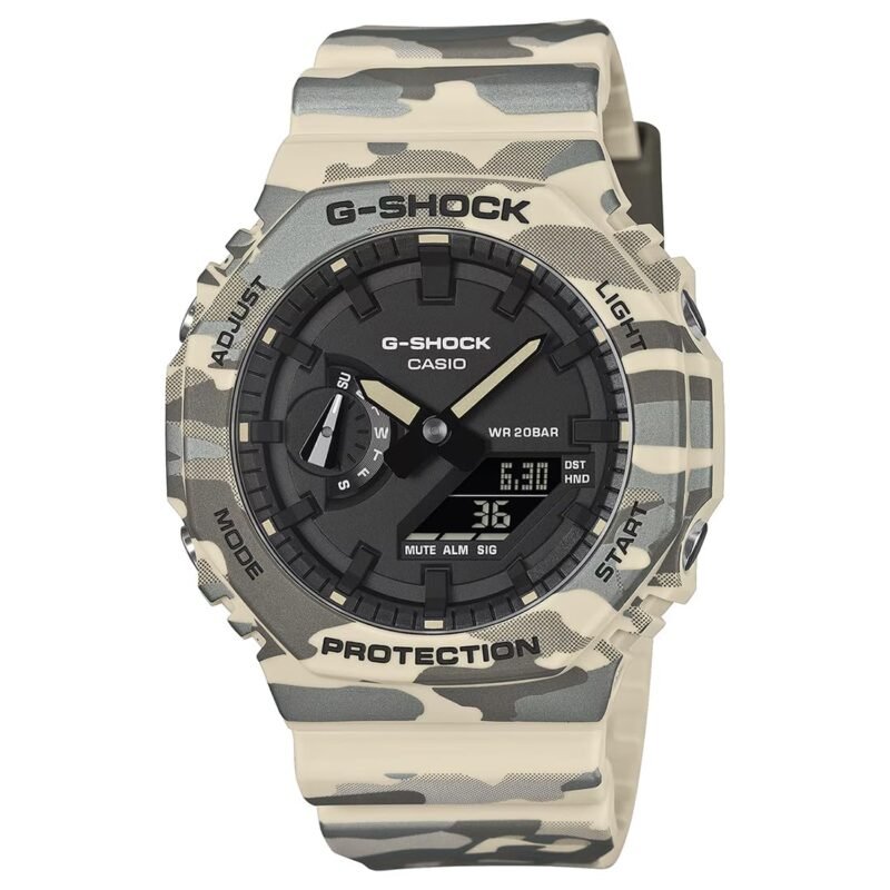 Casio G-Shock GA-2100CM-5ADR Analog-Digital Camouflage Watch Men (G1793)