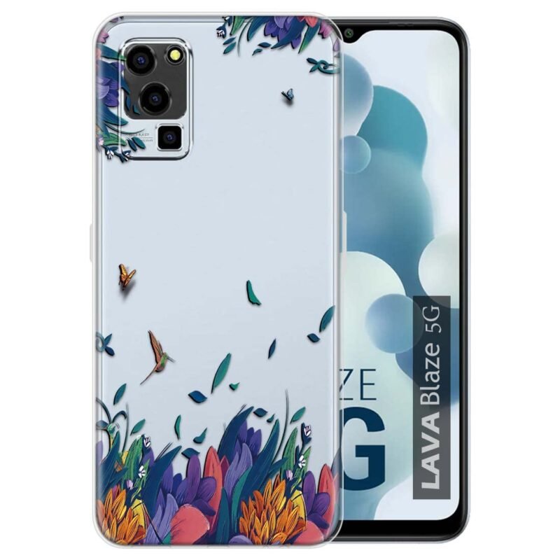 Fashionury Soft Silicon Printed Designer Mobile Back Cover for Lava Blaze 5G -D0373