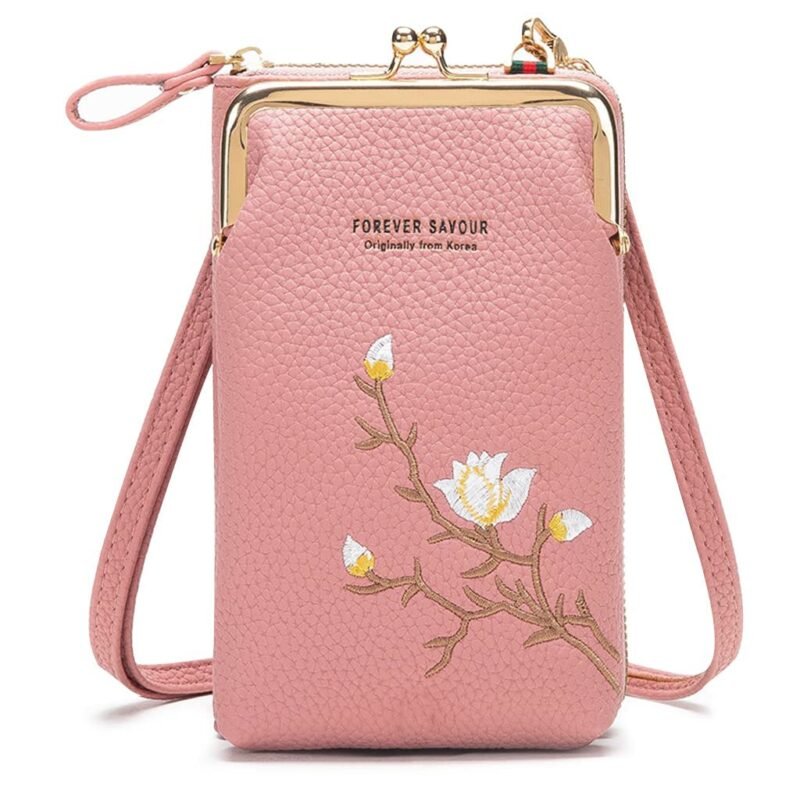 INOVERA (LABEL) Faux Leather Sling Bag for Women - Small Cross-Body Bags for Mobile, Cell Phone, Cash & Card - Girls Hand Purse Pouch
