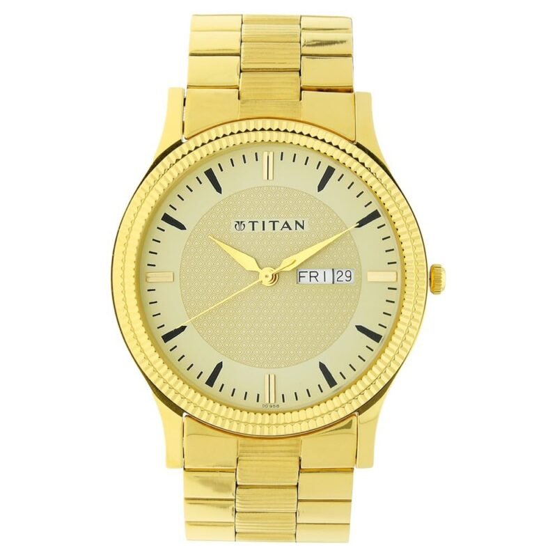 Titan Analog Gold Dial Men's Watch-NM1650YM04 / NL1650YM04/NP1650YM04