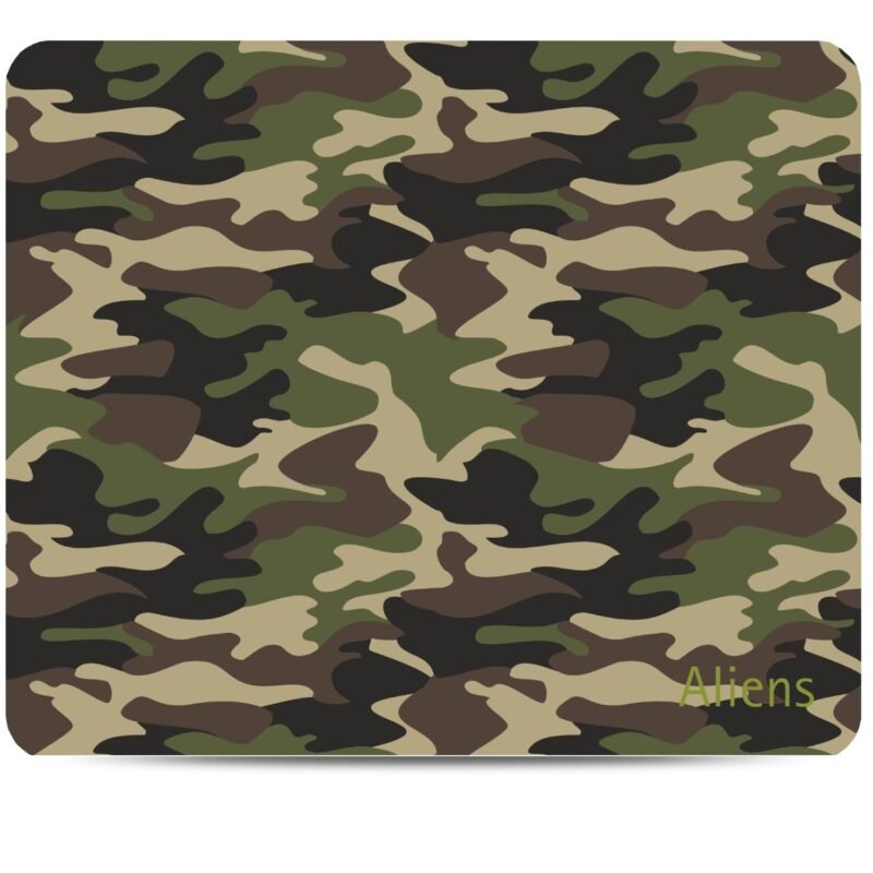 Aliens Mouse Pad for Computer, Laptop, Smooth Premium Cloth Surface, Non-Slip Rubber Base, Speed and Precision Operation Compatible with Laser and Optical Mouse, Gaming, Office, Home 230x190mm (MO-44)